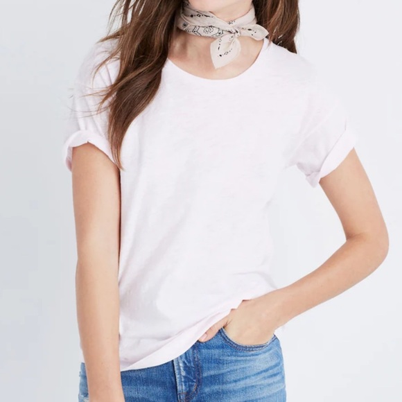 Madewell Tops - [madewell] Whisper Cotton Crewneck Tee- Weathered Pink - Xxs